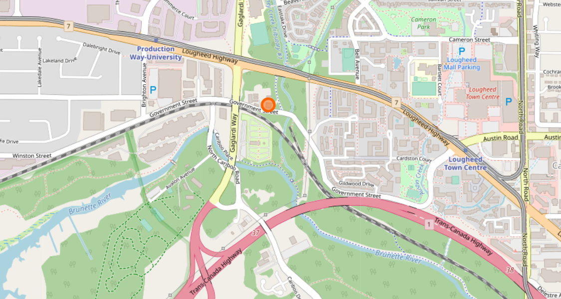 Meeting location at 8765 Government St